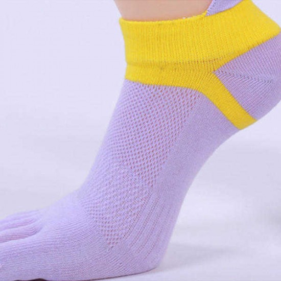 Women Five Toes Breathable Sports Yoga Sock Cotton Exercise Cycling Ankle Socks