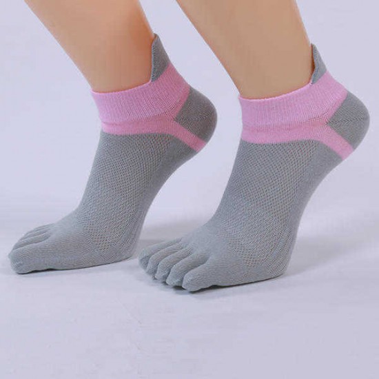 Women Five Toes Breathable Sports Yoga Sock Cotton Exercise Cycling Ankle Socks