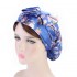 Women Floral Bow Turban Hat Outdoor Silk Ribbon Chemo Beanie Cap Earmuffs