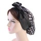 Women Floral Bow Turban Hat Outdoor Silk Ribbon Chemo Beanie Cap Earmuffs