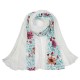 Women Floral Ethnic Embroidery Printing Scarf Cotton Shawls Scarves Vogue Ladies Scarf