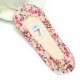 Women Floral Print Invisible Antiskid Cotton Boat Socks Shallow Liner No Show Peep Low Cut Hosiery