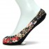 Women Floral Print Invisible Antiskid Cotton Boat Socks Shallow Liner No Show Peep Low Cut Hosiery