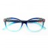 Women Floral Resin Cat Eye Reading Glasses Ultra Light Portable Anti-Fatigue Computer Glasses