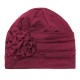 Women Flower Cotton Warm Beanies Cap Elegant Muslim Casual Hat