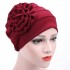 Women Flower Cotton Warm Beanies Cap Elegant Muslim Casual Hat