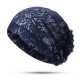 Women Flower Hollow Lace Beanie Hat Ethnic Turban Chemo Cap