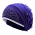 Women Flowers Cotton Skullies Beanies Cap Casual Breathable Head Cap