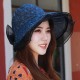 Women Foldable Double-sided Wear Summer Sun Empty Top Hat Outdoor Driving Travel Ponytail Cap