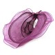 Women Foldable Double-sided Wear Summer Sun Empty Top Hat Outdoor Driving Travel Ponytail Cap