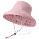 Women Foldable Double-sided Wear Vogue Sun Bucket Hat Summer Outdoor Travel Beach Sea Cap Bucket Hat