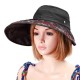 Women Foldable Empty Top Beach Hat Outdoor Travel Wide Brim Sunscreen Visor Hat