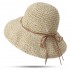 Women Foldable Sunscreen Anti-UV Bucket Straw Hat Outdoor Casual Travel Beach Sea Floppy Hat