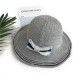 Women Foldable Sunshade Beach Hat Outdoor Breathable Bowknot Bucket Cap