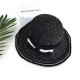 Women Foldable Sunshade Beach Hat Outdoor Breathable Bowknot Bucket Cap