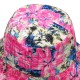 Women Folding Floral Fisherman Hat Double Sided Wear Summer Beach Wide Brim Visor Cap