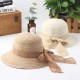 Women Folding Protable Round Top Hats Summer Wide Brim Sunscreen Beach Hats