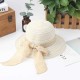 Women Folding Protable Round Top Hats Summer Wide Brim Sunscreen Beach Hats