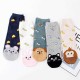 Women Girl Cartoon Cute Cotton Ankle Socks High Elastic Adjustable Summer Socks