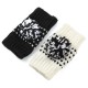 Women Girl Half Fingerless Kniting Color Mixing Ball Screen Touch Gloves