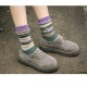 Women Girl Patchwork Harajuku Style Long Tube Socks Casual Cotton Warm Elastic Stockings