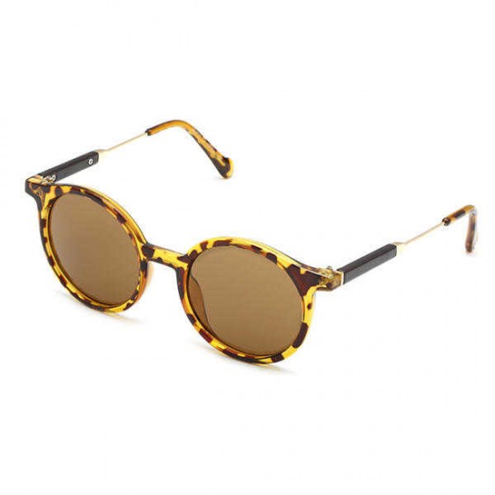 Women Girl Round Full Frame Sun Glassess PC Lens Uv Protection Transparent Vintage Glasses