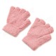 Women Girl Soft Coral Fleece Gloves Fingerless Pure Color Short Mittens Women Girl Soft Coral Fleece Gloves Fingerless Pure Color Short Mittens