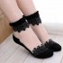 Women Girl Summer Ultra Thin Socks Transparent Breathable Crystal Lace Ankle Socks