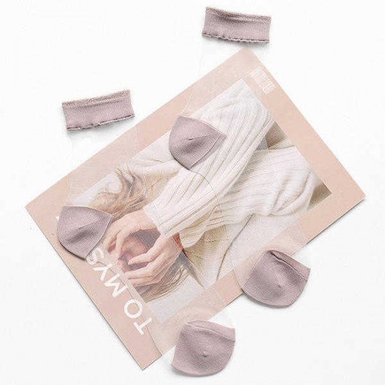 Women Girl Ultra-thin Transparent Breathable Socks