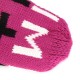 Women Girl Winter Knitted Golves Cute Cartoon Heart Pattern With Rope Thick Mittens