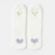 Women Girls Coral Velvet Sock Cute Cartoon Home Casual Thick Warm Middle-Tube Socks