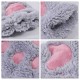 Women Girls Fluffy Plush Bear Cat Paw Fingerless Gloves  Paw Glove Winter Warm Mittens