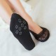 Women Girls Lace Anti-skid Invisible Boat Socks Summer Breathable Low Cut Socks