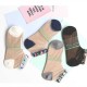 Women Girls Lace Crystal Glass Silk Ultra Thin Socks Transparent Harajuku Style Socks Ankle Socks