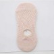 Women Girls Summer Thin Hollow Breathable Boat Socks Soft Cotton Antiskid Invisible Socks