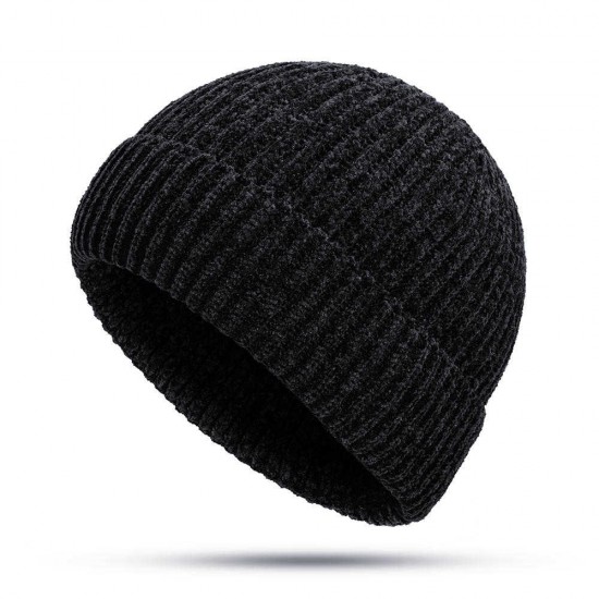 Women Girls Winter Chic Street Hip-Hop Hat Rolled Cuff Knit Melon Cap Beanie Skullcap