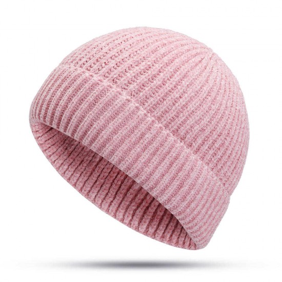 Women Girls Winter Chic Street Hip-Hop Hat Rolled Cuff Knit Melon Cap Beanie Skullcap