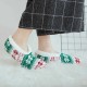 Women Girls Winter Chiristmas Plus Velvet Thick Boat Socks Home Jacquard Anti-Slip Bottom Yoga Socks