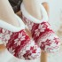 Women Girls Winter Chiristmas Plus Velvet Thick Boat Socks Home Jacquard Anti-Slip Bottom Yoga Socks