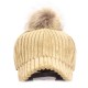 Women Girls Winter Corduroy Thick Strip Pompom Outdoor Sports Baseball Peaked Cap Women Girls Winter Corduroy Thick Strip Pompom Outdoor Sports Baseball Peaked Cap