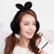 Women Girls Winter Cute Faux Fur Plush Earmuffs Washed Adjustable Ear Warmer