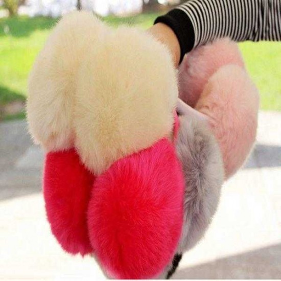 Women Girls Winter Cute Faux Fur Warm Ear Muffs Random Delivery