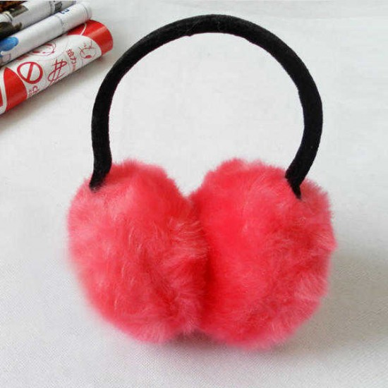 Women Girls Winter Cute Faux Fur Warm Ear Muffs Random Delivery