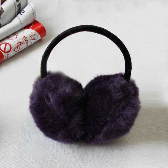 Women Girls Winter Cute Faux Fur Warm Ear Muffs Random Delivery