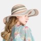 Women Gradient Hollow Large Edge Cap Travel Shade Straw Hat