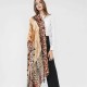 Women Gradient Leopard Print Fashion Tassel Fringe Banquet Leisure Scarf