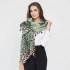 Women Gradient Leopard Print Fashion Tassel Fringe Banquet Leisure Scarf