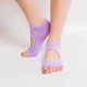 Women Half Five Fingers Cotton Half Toe Yoga Socks Anti-Slip Peep Toe Non-Slip Ankle Yoga Socks