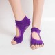 Women Half Five Fingers Cotton Half Toe Yoga Socks Anti-Slip Peep Toe Non-Slip Ankle Yoga Socks