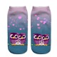 Women Harajuku 3D Owl Animal Print Socks Good Stretch Breathable Low Cut Ankle Socks